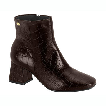 Vizzano 3098-100 Block Heel Boot in Cocoa Croc